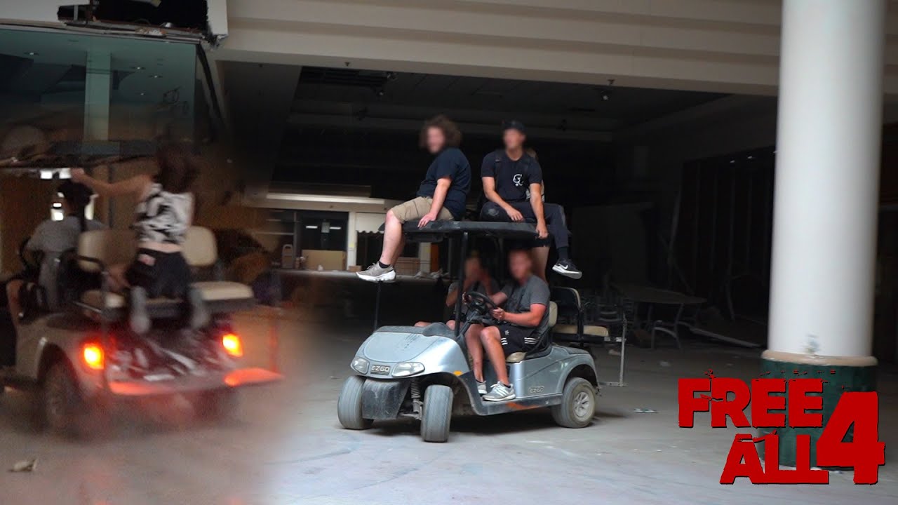 Racing a Golf Cart around an Abandoned Mall in Detroit!