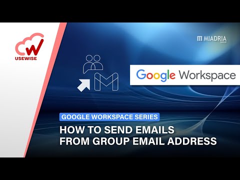 How to send emails from group email address in Google Workspace
