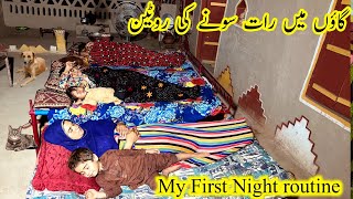 Night sleeping routine in the village|Traditional Mud house life vlogs