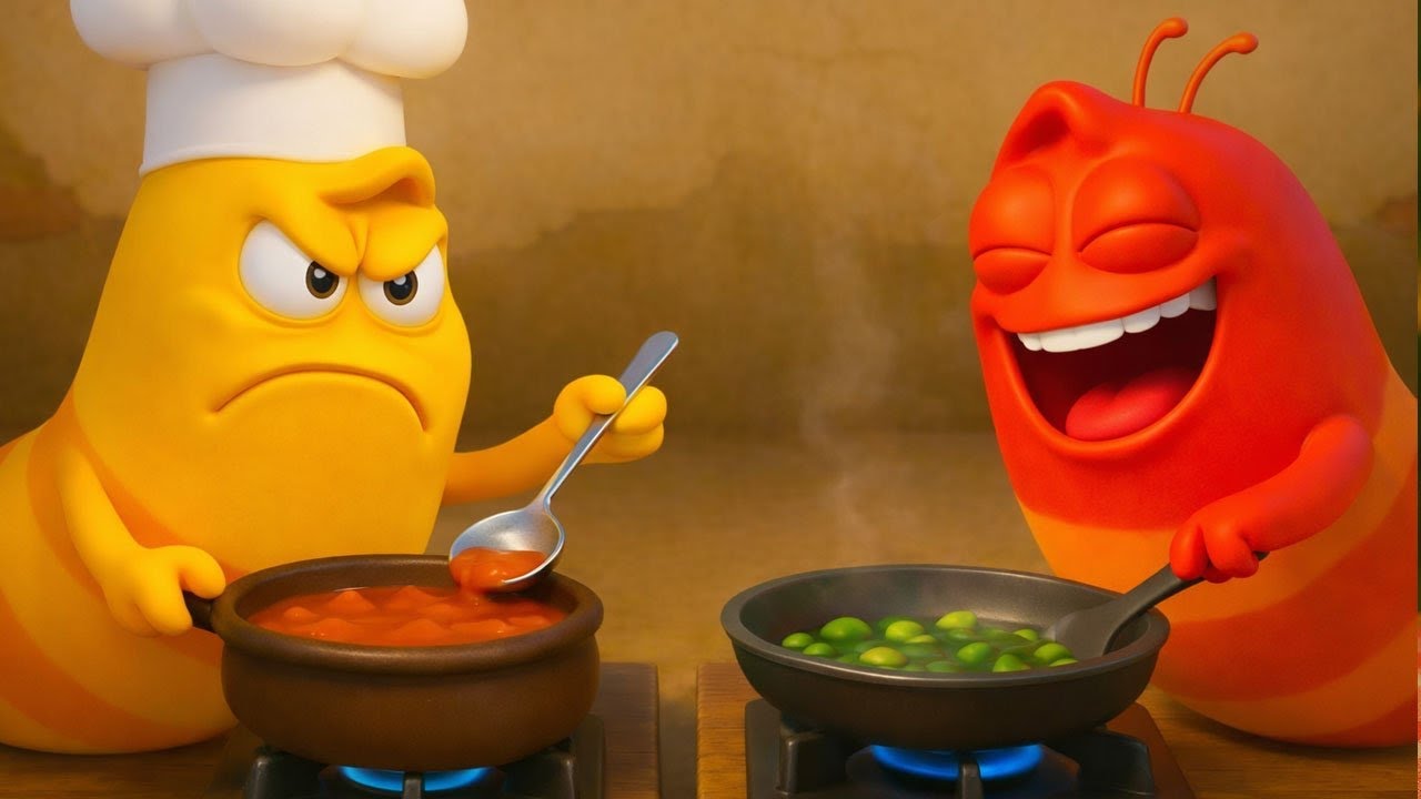 LARVA 20226: COOKING TEST  | FUNNY LARVA ANIME 2026 | COMIC MOVIE ANIMATION | COMEDY