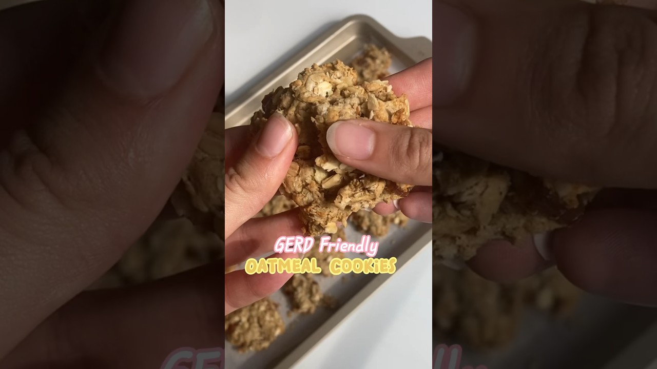 GERD Friendly Oatmeal Cookies gerd recipe acidreflux heartburn gerd-friendly-oatmeal-cookies-gerd-recipe-acidreflux-heartburn