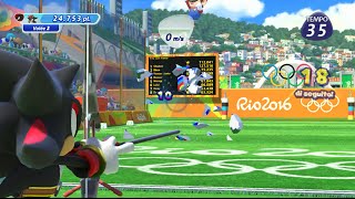 Mario & Sonic At The Rio 2016 Olympic Games (Wii U) Archery/Tiro con L'arco - Shadow screenshot 5