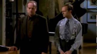 Frasier and Niles bickering over a voicemail message