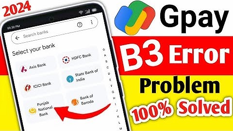 How To Fix B3 Error In Google Pay In Tamil | Gpay B3 Error Tamil