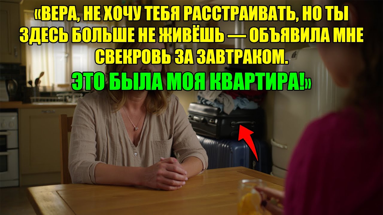 ЗА ЗАВТРАКОМ СВЕКРОВЬ МНЕ СКАЗАЛА ЧТО Я БОЛЬШЕ НЕ ЖИВУ В СВОЕЙ ЖЕ КВАРТИРЕ - ТАК РЕШИЛИИ ОНИ С СЫНОМ