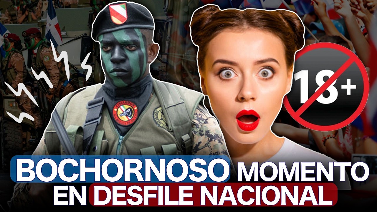 BOCHORNOSO! Las agarra tallos en el desfile de la independencia  Dominicana - SUPER Q 100.9 FM