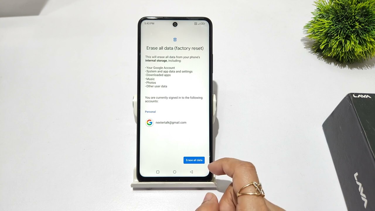 How to clear all data in lava blaze 2 | lava blaze 2 5g factory reset kaise kare | Fix reset problem