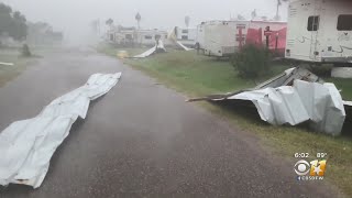 Hurricane Hanna Makes Landfall On Texas Gulf Coast