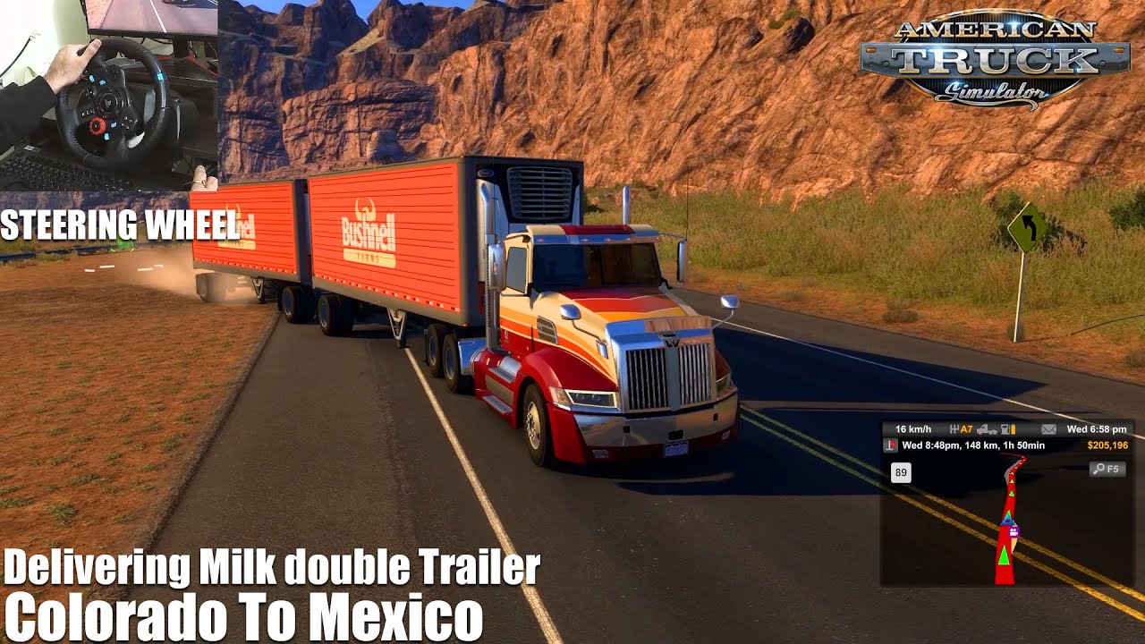 Delivering Milk From Colorado To Mexico In MAN TGX Truck - American ...