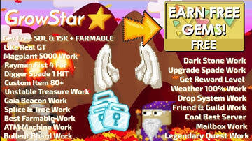 Growtopia Private Server GrowStar | Best Server & Like Real GT + 100% Work | Link to Description ⭐