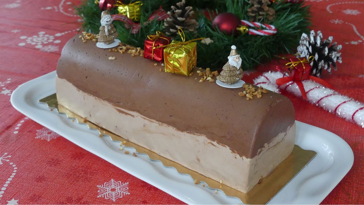 Recette de bûche de Noël Chocolat et Praliné
