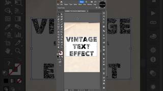 Easy Vintage Text Effect 💥 #adobeillustrator #digitaldesign #text #howto #textdesign #adobe #design