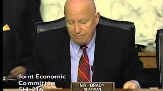 Chair Brady presents his opening statement at JEC hearing "Economic Outlook"