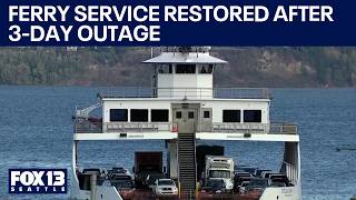 Ferry service restored after Anderson Island outage traps commuters | FOX 13 Seattle