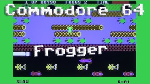 CC64 playing "Frogger" (1983). Game #068.