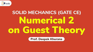 Problem on Guest Theory -|Theories of Failure | GATE Solid Mechanics GATE Machine Design