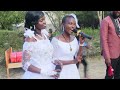 See how we sang with my twin sister in her special wedding