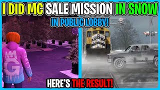 I Did MC Business SELL MISSION In THE SNOW In PUBLIC LOBBY! So You Don't Have To! (GTA 5 Online)