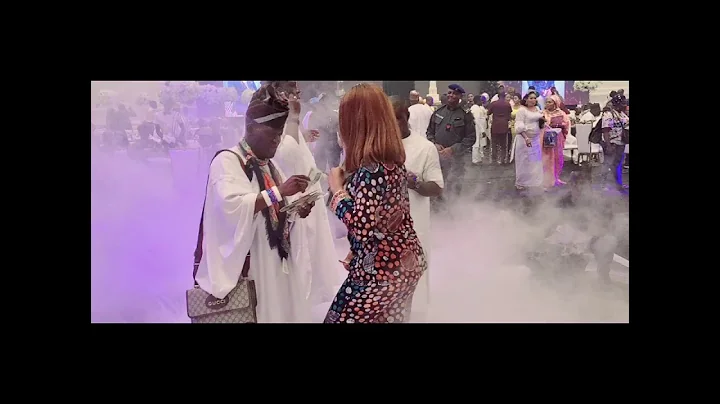 How Oba Elegushi Danced With 2 Of His Daughters @ Olori Sekinat Elegushis Event Center Opening
