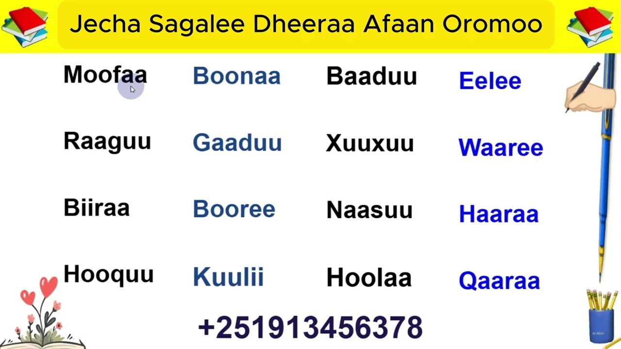 Afaan Oromoo Sagalee Dheeraa 