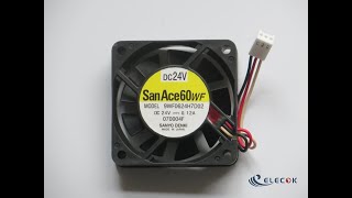9WF0624H7D02 DC24V 0.12A  3wires Fan