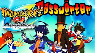 Inazuma Eleven GO Chrono Stones: Passwords