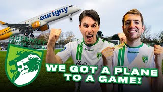 We got a PLANE to a Non-League game  (Guernsey v Basingstoke)