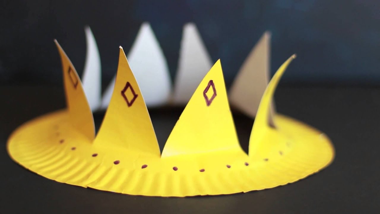 Paper Plate Crown - YouTube