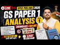 UPSC Prelims 2026 GS Paper 1 Analysis | Answer Key + Cut Off | LIVE Part 1