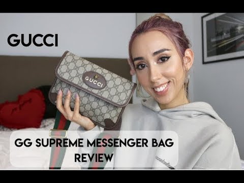 gucci gg supreme messenger bag review