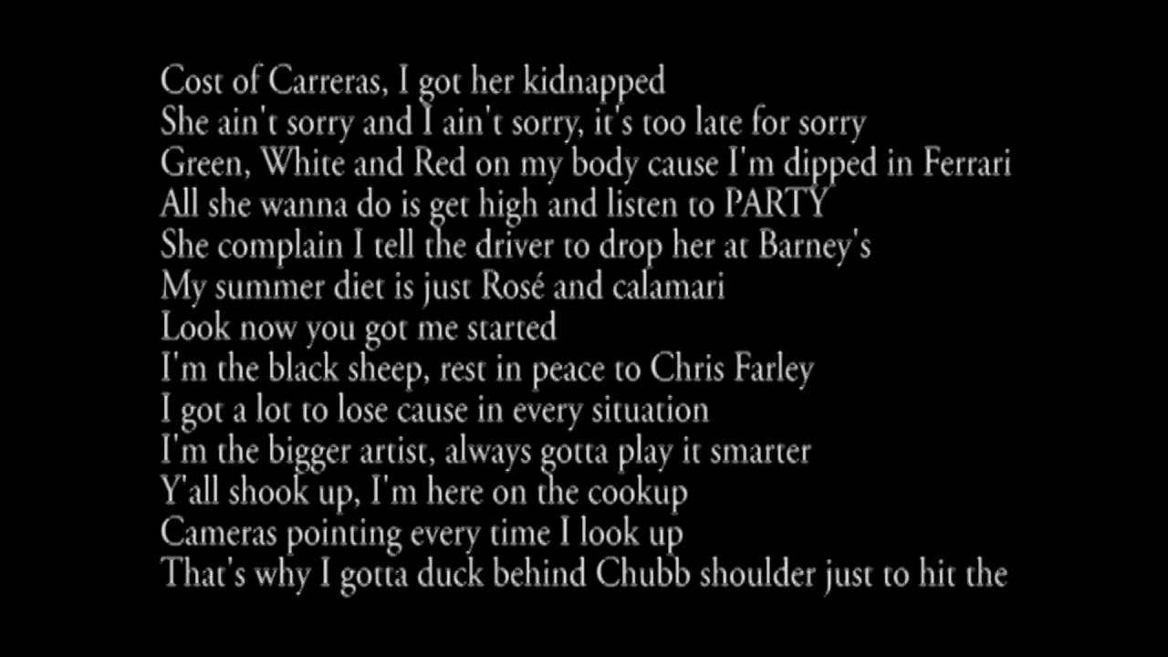 DRAKE - 4pm In Calabasas LYRICS with audio - YouTube