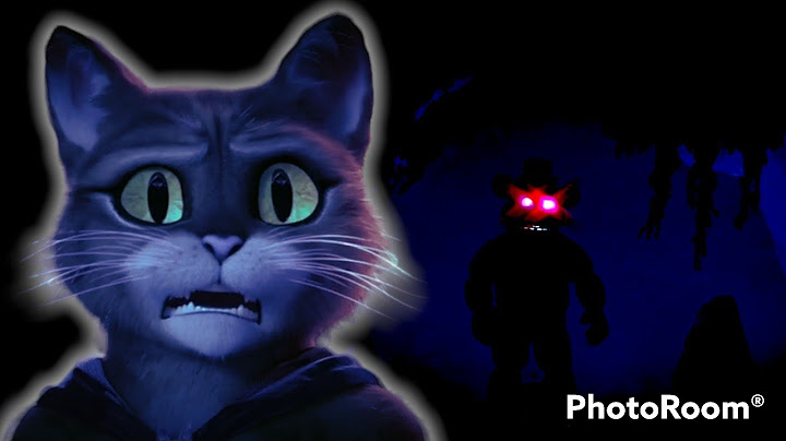 Puss in Boots is afraid of Freddy