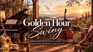 Download lagu Golden Hour Swing | Relaxing Jazz Café Instrumental | Piano, Strings & Upright Bass | Piano Brisa