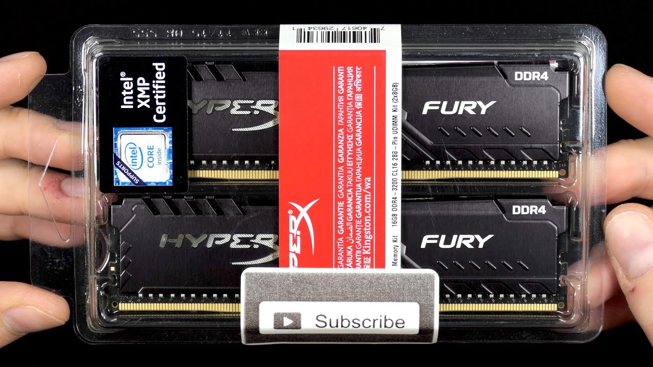 Kingston HyperX Fury DDR4 3200Mhz - Unboxing First Look - YouTube