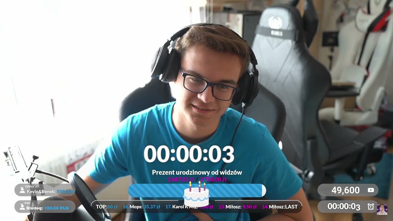 Live Urodzinowy - Kamil myślał że to koniec ale stało się to....