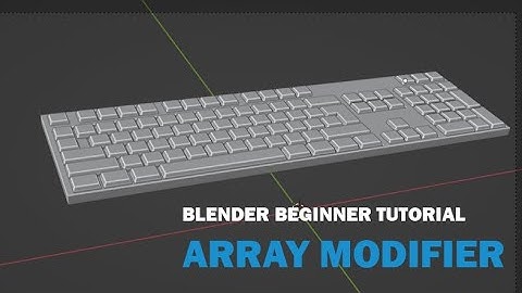 Blender beginner tutorial: Array modifier #blender #design #tutorial