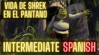 Thumbnail image for Shrek's life in the Swamp | Easy Spanish INTERMEDIATE level