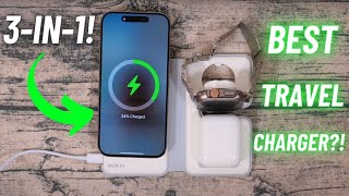 MOKiN 3-in-1 Travel Charger! // Our New FAVORITE Travel Charger? // iPhone + Apple Watch + AirPods!