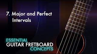 Music Theory for Guitar Lesson 7 Major and Perfect Intervals