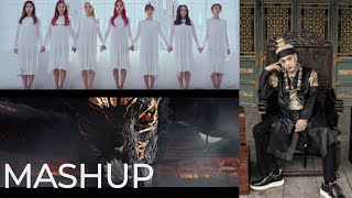 Lay/Agust D/Dreamcatcher  - Lit/Daechwita/Piri (MASHUP)