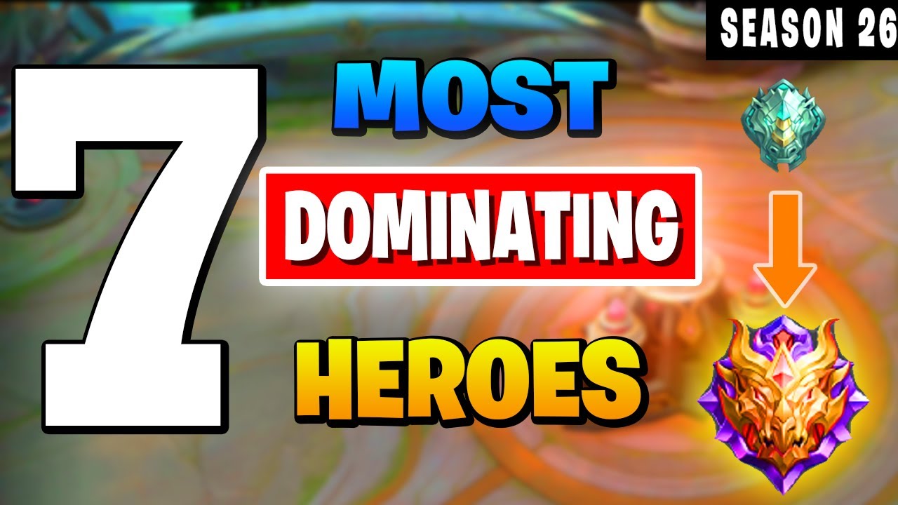 BEST HERO To Rank Up SOLO in Mobile Legends 2022 (Most DOMINATING Heroes)