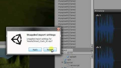 Rain preview in unity 3