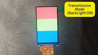 3 Inch Transflective TFT Demo Show with Backlight ON and OFF #transflective #sunreadable #tftlcd