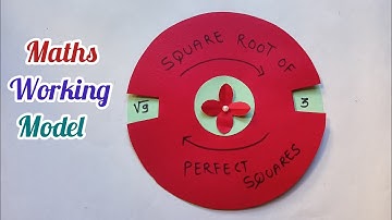 Maths Working Model| Square root of number working model for students| Maths TLM|Easy maths project|