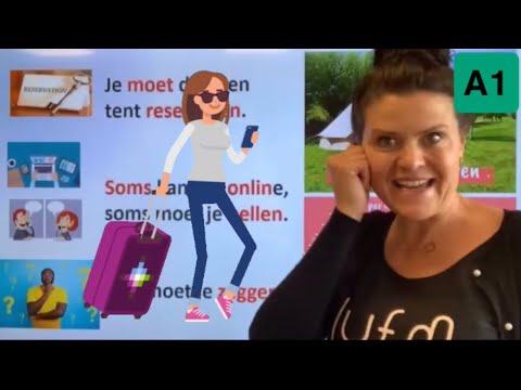 NT2 Vakantie!☀️Reserveren! 🏕Caravan🚐 camper⛺️tent 🏩hotel 😱🗣Hoe moet dat  #learndutch #holiday