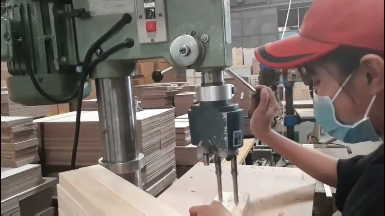 MÁY KHOAN ĐỨNG CẤY ỐC JCMD 430, MÁY CHẾ BIẾN GỖ ĐÀI... - youtube