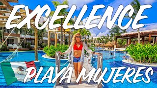 Excellence Playa Mujeres  Mexico  Full Resort Tour in 4K