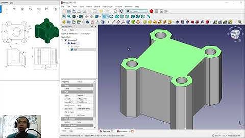 Exercise 1 FreeCAD Basic Part Design Tutorial For Beginner