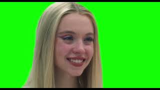 Sydney Sweeney Crying And Smiling - Green Screen