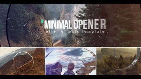 Minimal Parallax Opener After Effects Template